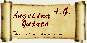 Angelina Gnjato vizit kartica